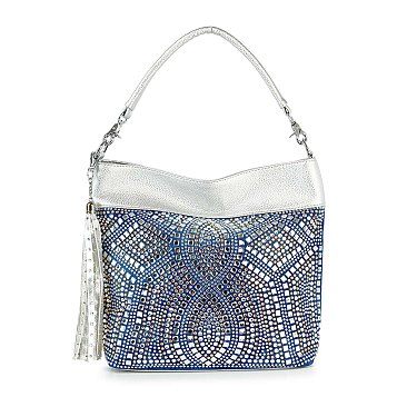 Rhinestone Bling Design Hobo Handbag