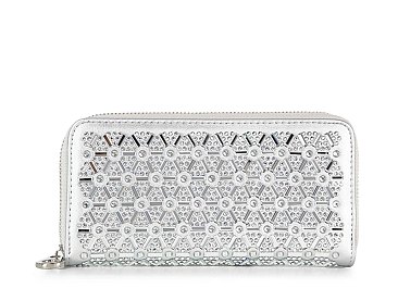 Rhinestone Design Accordion Wallet