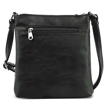 Brilliant Stone Design Crossbody Handbag