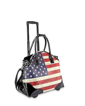 Printed Wheeled Carry On Luggage