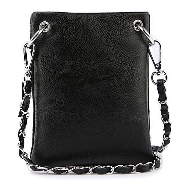 Striped Rhinestone Petite Crossbody Sling