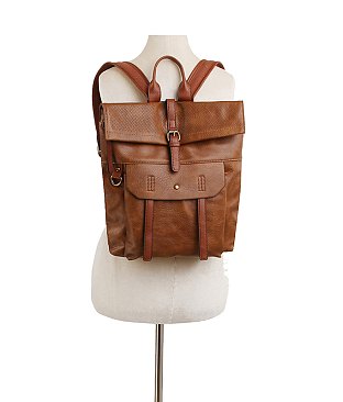 Fashion Laser Cut Flap Backpack