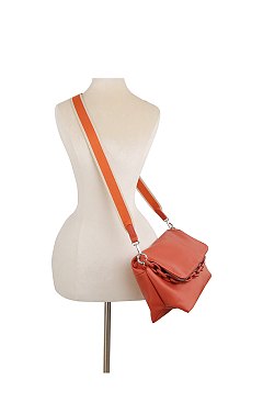 Fashion Flap Chain Link Crossbody Bag