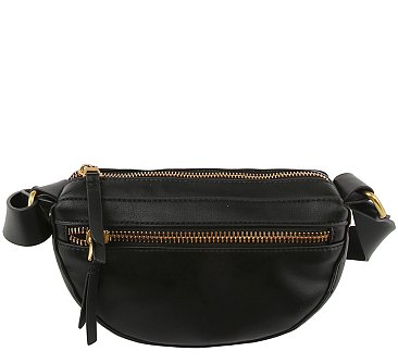 Genuine Leather Saddle Crossbody Bag