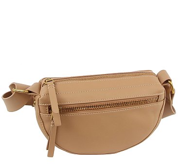 Genuine Leather Saddle Crossbody Bag