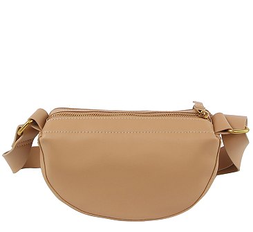 Genuine Leather Saddle Crossbody Bag