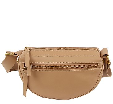 Genuine Leather Saddle Crossbody Bag