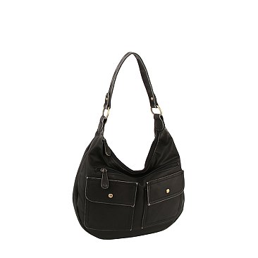 Vintage Pocket Shoulder Bag Hobo