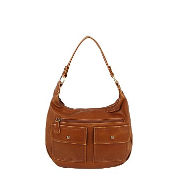 Vintage Pocket Shoulder Bag Hobo