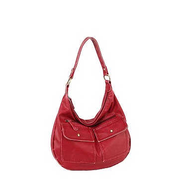 Vintage Pocket Shoulder Bag Hobo