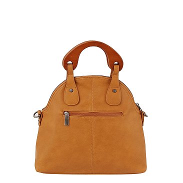 Wooden Top Handle Satchel