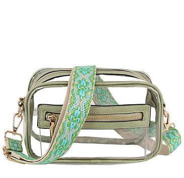 See Thru Boxy Crossbody Bag Guitar Strap