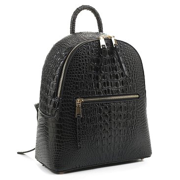 Crocodile Embossed Quality Backpack