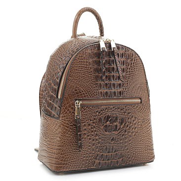 Crocodile Embossed Quality Backpack