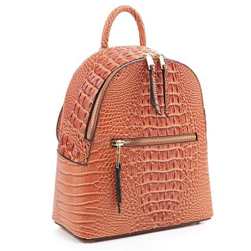 Crocodile Embossed Backpack wholesale