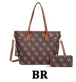 2-IN-1 CLASSIC MONOGRAM D TOTE WALLET SET