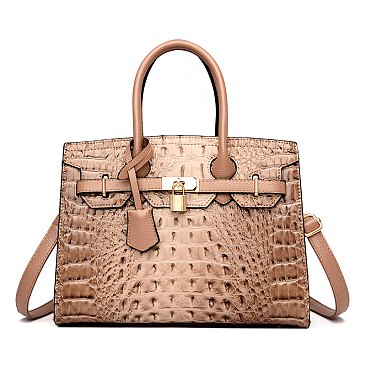 khaki handbags croc