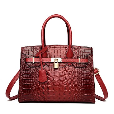 red boutique handbag