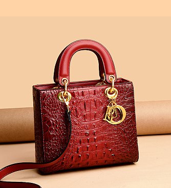 satchel handbags croc