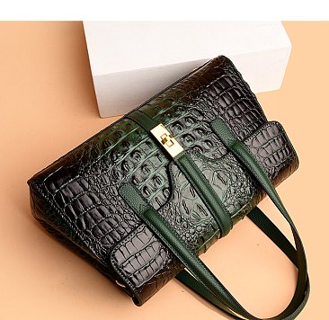 Tie-dyed Croc Crossbody Handbag