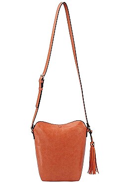 CALIN COLLECTION TASSEL CROSS BODY SHOULDER BAG