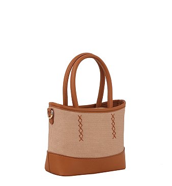 Fashion Canvas Small Tote Satchel Bag