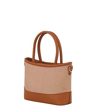 Fashion Canvas Small Tote Satchel Bag