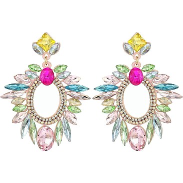 RHINESTONE DANGLY EARRING