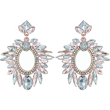 RHINESTONE DANGLY EARRING