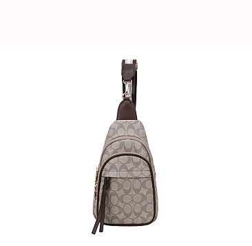 Fashion Oval Monogram Sling Backpack