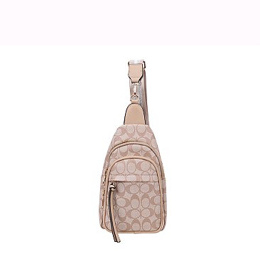 Fashion Oval Monogram Sling Backpack