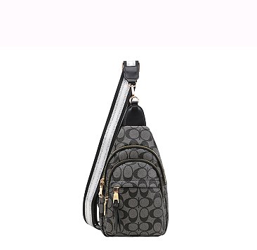 Fashion Oval Monogram Sling Backpack