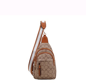 Fashion Oval Monogram Sling Backpack