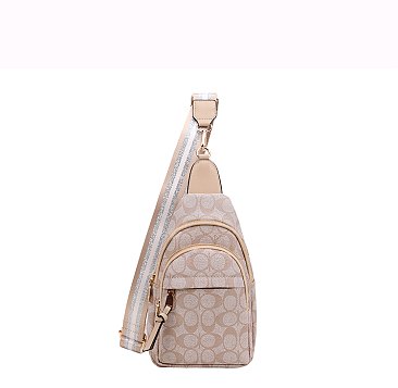 Fashion Oval Monogram Sling Backpack