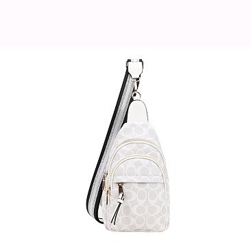 Fashion Oval Monogram Sling Backpack