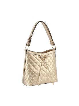 Patent Glossy Quilted Shoulder Bag