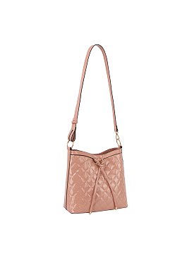 Patent Glossy Quilted Shoulder Bag