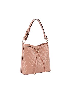 Patent Glossy Quilted Shoulder Bag