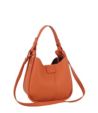 SOFT LEATHER CLASSIC DESIGN BUCKET BAG