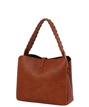 Buckle Flap Shoulder Bag Satchel