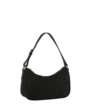 Quilted Nylon Shoulder Bag