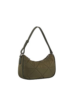 Quilted Nylon Shoulder Bag