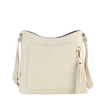 Front Pocket Tassel Crossbody Bag