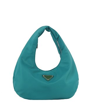 Fashionable Nylon Hobo Bag With Crossbody Strap