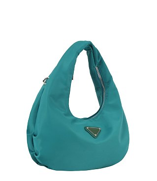 Fashionable Nylon Hobo Bag With Crossbody Strap