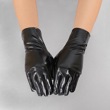 Trendy Shiny metallic Wrist length gloves