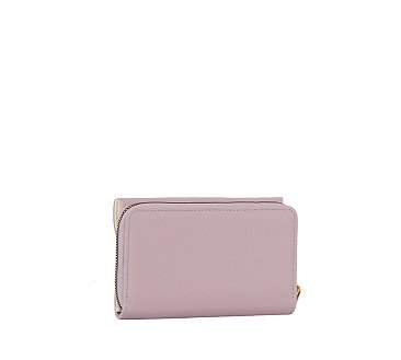 Heart Flap Tri-fold Wallet Wristlet