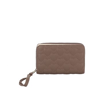 Quilted Heart Bi-fold Wallet Wristlet