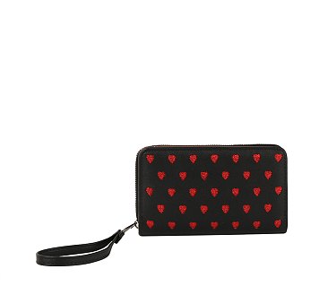 Heart Bi-fold Wallet Wristlet