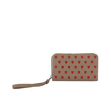 Heart Bi-fold Wallet Wristlet